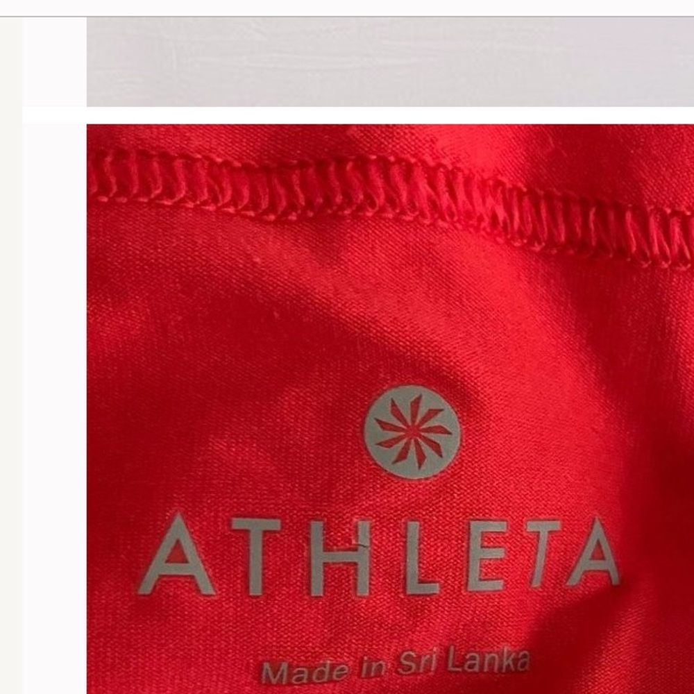 ❤️❤️ Athleta Power Chi Athletic Top,Coral, - Picture 4 of 5